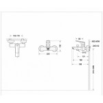 Смеситель Bravat Real для ванны с коротким изливом F6121179CP-01