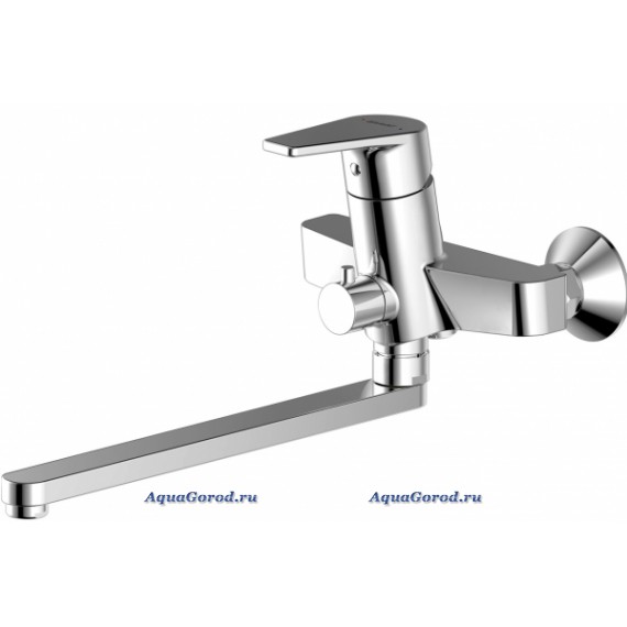 Смеситель Bravat Line для ванны с длинным изливом с аксессуарами F65299C-LB-RUS