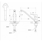 Смеситель Bravat Vega для кухни F7119177CP-1