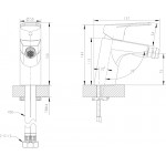 Смеситель Bravat Line для биде F35299C-1